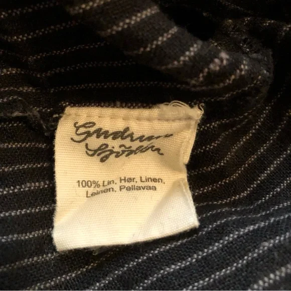 Gudrun Sjoden Striped Linen Wide Leg Pants - Picture 5 of 5